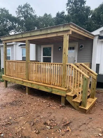 10x10 covered wood deck — JHG Contracting LLC serving Lowell, AR