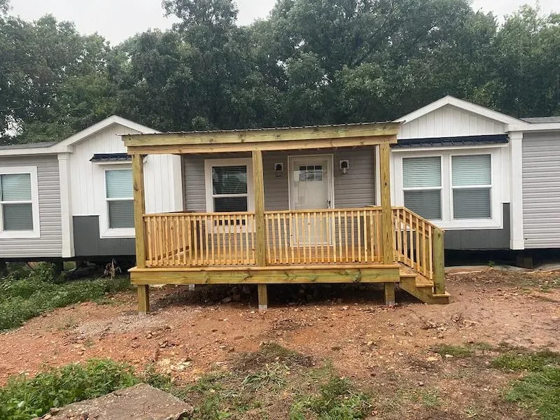 10x16 wood deck with matching railings NWA Region — JHG Contracting LLC
