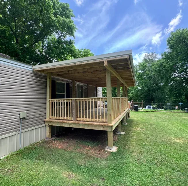 12x20 covered porch view 1 — JHG Contracting LLC serving Natural Dam, AR