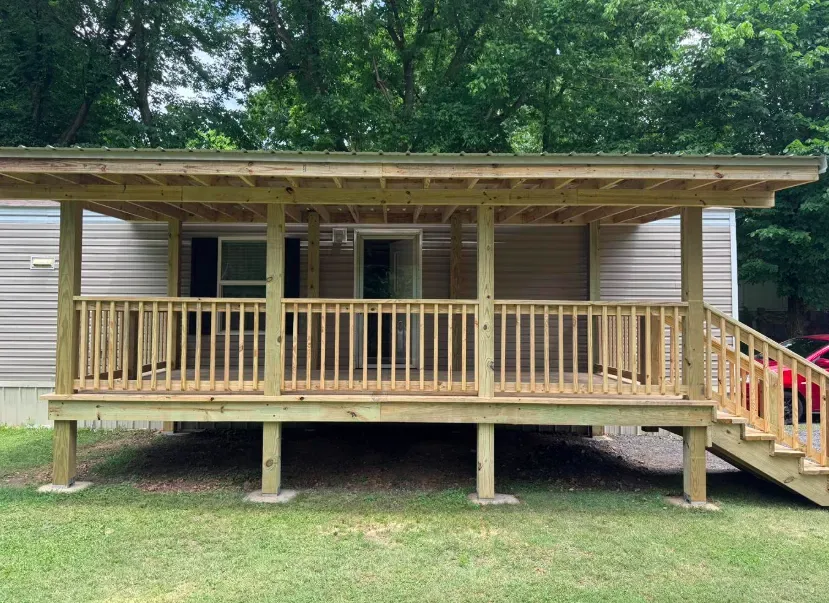 12x20 covered porch view 2 — JHG Contracting LLC serving Centerton, AR