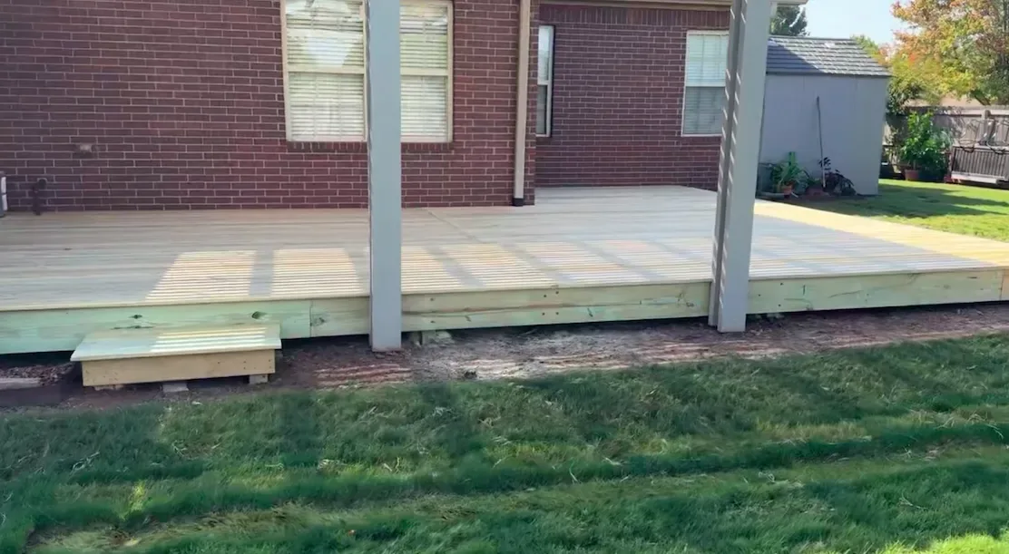 14-wide custom deck with pergola Rogers — JHG Contracting LLC serving Rogers, AR