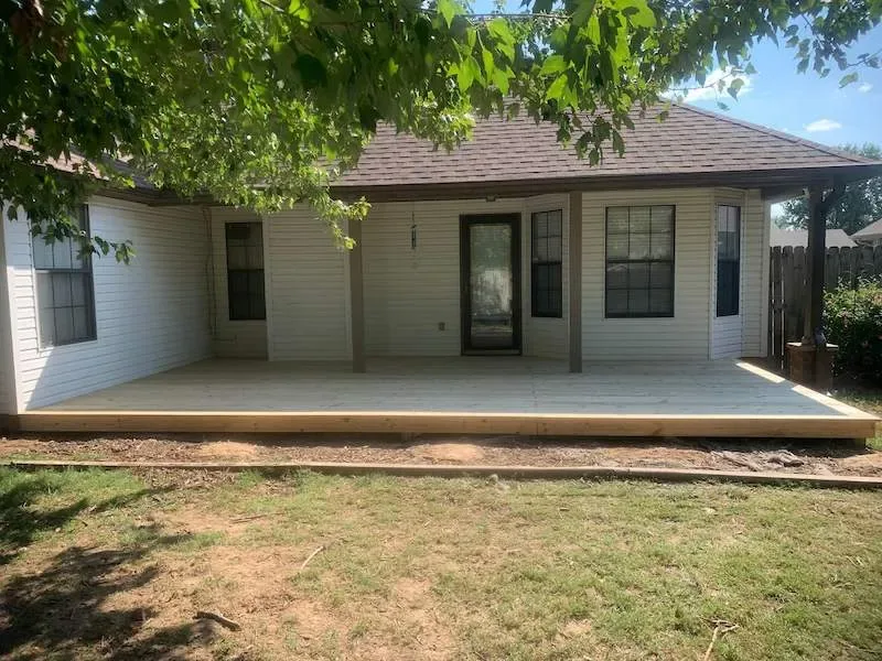 14x24 custom wood deck — JHG Contracting LLC serving Springdale, AR