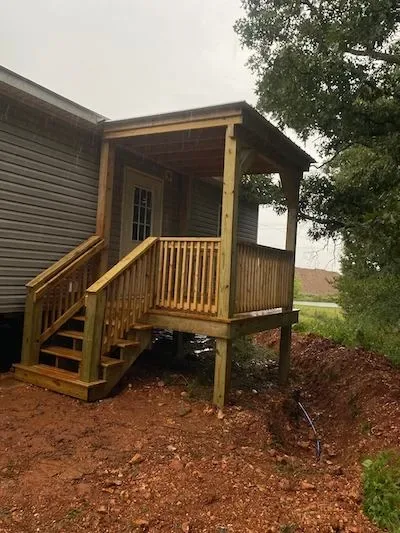 8x8 wood deck with covering NWA Region — JHG Contracting LLC